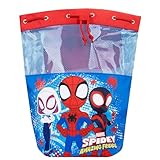 Marvel Spidey And His Amazing Friends Boys Swimming Bag | Spiderman Swim Bag | Boys Drawstring Bag | Blue One Size