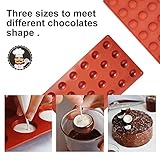 La chat 4 PCS Semi Circular Silicone Molds, Half Sphere Silicone Baking molds for Candy and chocolate, BPA Free and Non-Stick Cylinder cookie molds