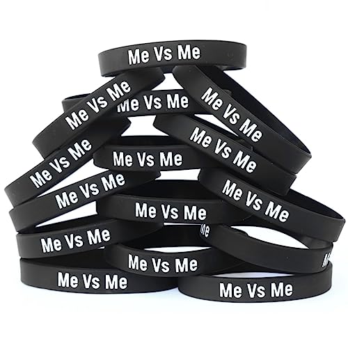 15 of Me Vs. Me Silicone Wristbands - Workout Overcoming Encouranging Bands