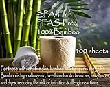 Bamboo Toilet Paper Unbleached | 60 Rolls Jumbo Pack | 400 Sheets Per Roll | Pfas - Bpa Free |