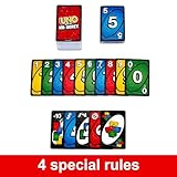 Mattel Games UNO Show ‘em No Mercy Card Game in Storage & Travel Tin for Kids, Adults & Family Night with Extra Cards, Special Rules & Tougher Penalties (Amazon Exclusive)