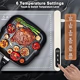 FYY Food Warming Mat - Electric Warming Tray with 6 Temperature Settings and 6 Hours Timer, Full Surface Graphene Heating Food Warmer, Premium Rollable Heating Tray for Gatherings, Parties, Grey