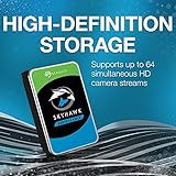 Seagate Skyhawk 4TB Video Internal Hard Drive HDD – 3.5 Inch SATA 6Gb/s 64MB Cache for DVR NVR Security Camera System with Drive Health Management and in-House Rescue Services (ST4000VXZ16/016)