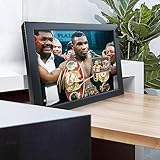 sufenvera Signed Mike Tyson Photo Framed Poster with Mike Tyson vs. Evander Holyfield Retro Film Display,Idea Gifts for Boxing Fan Bithday Christmas 10x8 Inches