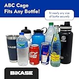 ABC by BiKASE - Any Bottle Cage, Bike Water Bottle Holder - Fits Any Bottle, Container, Speaker, Bicycle Bottle Holder for Frame or Handlebar (Cage Only) Screw/no Strap