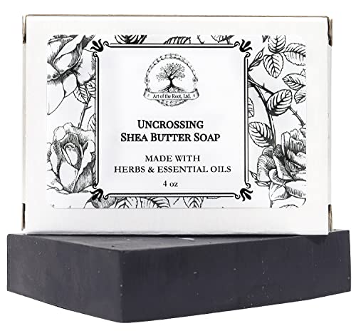 Art of the Root Uncrossing Herbal Shea Soap Bar | Handmade with Herbs & Essential Oils | Curses, Spells, Jinxes & Negative Energy Rituals | Hoodoo Wiccan Pagan Voodoo