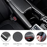 TKREENO Carbon Fiber Color Car Interior Center Armrest Box Cover Console Box Storage Box Trim Covers Auto Accessories for Honda 10th Gen Civic 2016 2017 2018 2019 2020 2021