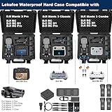 Lekufee Waterproof Hard Carrying Case Compatible with DJI Mavic 3 Cine Combo or DJI Mavic 3 Drone Combo and DJI RC Pro and More DJI Mavic 3 Drone Accessories [NOT Included Mavic 3 Drone]