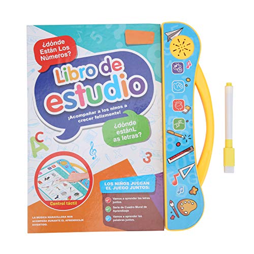 Spanish ABC Sound Book, English Electronic Children's Sound Book, for Kids Above 3 Years Old Letters Learning(Yellow)