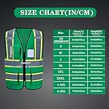 AYKRM 11 colors available dark green reflective safety vests