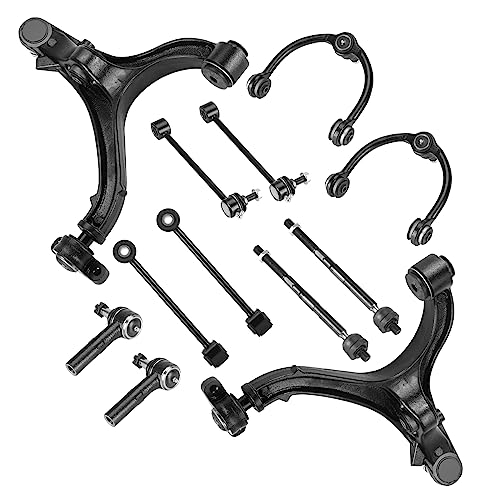 Front Upper & Lower Control Arms Fit for Jeep Commander 2006-2010, Grand Cherokee (Excludes SRT8) 2005-2010, 12PCS Suspension Kits