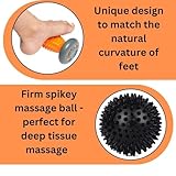 NATURAL CHEMISTREE Foot Massage Roller Spikey Ball Set - for Plantar Fasciitis Relief, Acupressure Trigger Point Therapy, Whole Body Muscle Massager for Heel & Foot Arch Pain, Wrist, Shoulder & Neck