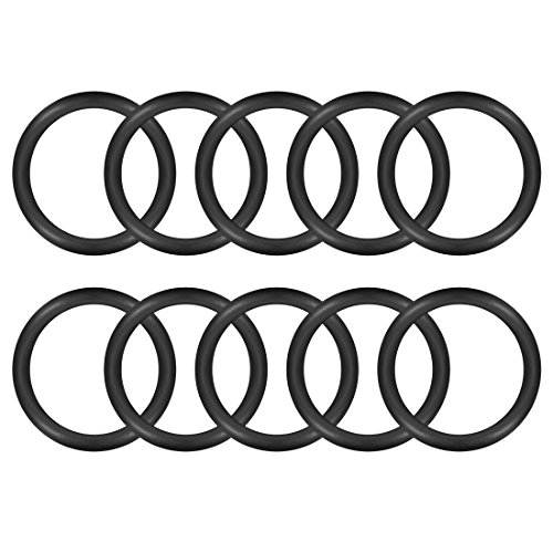 uxcell Nitrile Rubber O-Rings 33mm OD 25mm ID 4mm Width, Metric Sealing Gasket for Automotive Machine Plumbing, Pack of 10