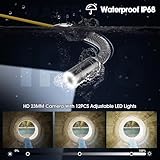 SYANSPAN Sewer Camera,0.67in Drain Camera 100ft HD 4.3in Screen with 16GB DVR,Waterproof IP68 Sewer Inspection Camera for Plumber(17mm,100ft/30M)