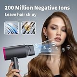 Anne Betty Ionic Hair Dryer with Diffuser, Powerful 1800W Blow Dryer for Women & Men, Fast-Drying Hair Dryer with Nozzle for Home, Salon, Travel