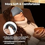 ZEN CAVE Eye Massager with Heat for Migraines, Heated Massaging Eye Mask with Bluetooth for Headache and Migraine Relief, New Year Christmas Birthday Gifts for Women Men