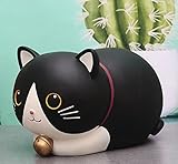 FUYU Cute Cartoon Cat Piggy Bank Saving Bank, Coin Bank, Home Decoration, Birthday Gift