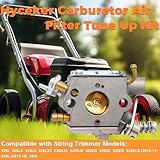 Hyceker Carburetor Air Filter Tune Up Kit for Husqvarna 525L 525LS 525LST 525RJD 525RS 525LK 525RJX 525RX Brushcutter 525ES 525ECS 522L 524L Trimmer Wead Eater 584901401 584901402 576401601 577851501