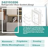 242193206 Refrigerator Door Gasket for Frigidaire Kenmore Crosley Westinghouse, 41.62''x 28.5'' Replaces AP5806733, PS9493819, Refrigerator Door Seal Replacement Parts White Fresh Food Door Gasket