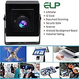 ELP Mini Box USB Camera for Computer 5megapixel HD Webcam with 3.6mm Lens for Machine Vision OV5640 UVC USB2.0 Lightburn PC Camera for Engraving Machine,3D Printer,Robot,3D Scanner