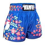 Tuff Boxing Sport Muay Thai Shorts Trunks Kick Martial Arts Training Gym Clothing, Tuf-ms632-nvb, Large