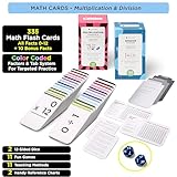 Ultimate Multiplication & Division Math Mastery Flash Cards Bundle: 711 Multiplication & Division Equations (All Facts 0-12) for Engaging 3rd-6th Grade Learning - Color-Coded, Graphic Illustrations