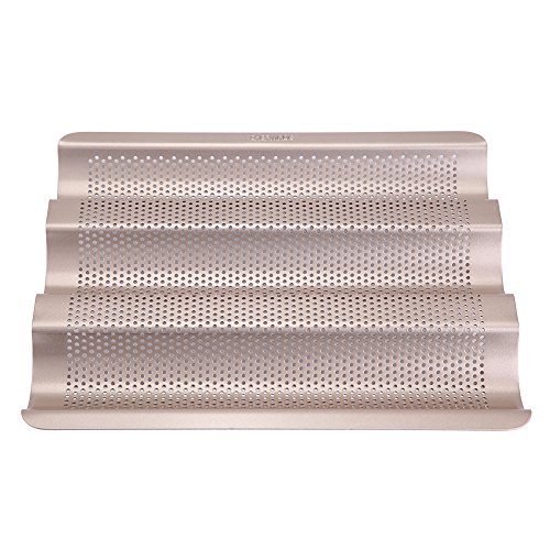Baguette Pan Bread Tray - 10-inch French Bread Mold for Baking Bread, Non-Stick Baking Mould