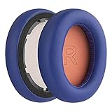 Geekria QuickFit Replacement Ear Pads for Anker Soundcore Life Q10, Q10, Life 2 NEO BT Headphones Ear Cushions, Headset Earpads, Ear Cups Cover Repair Parts (Blue/Orange)