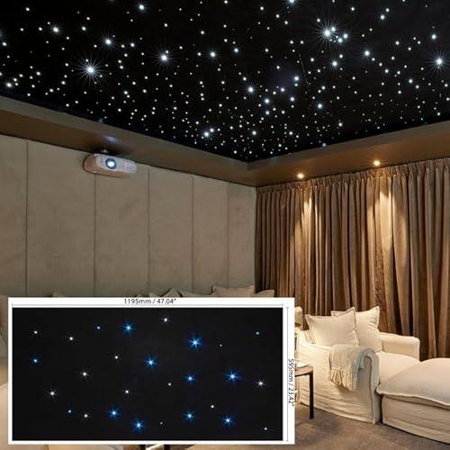 LightEFX | Acoustic Starry Night Sky Panels with Fiber Optic Brilliance | 1195L x 595W x 27H mm | Star Projector | Room Decor | Night Lights | Light Panel Sky | Starlight Ceiling Panels