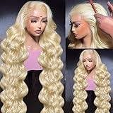 VASILIA 613 13x6 Lace Front Wig Human Hair Blonde Wig Human Hair 32 Inch Body Wave Lace Front Wigs Human Hair 613 HD Lace Frontal Wig Pre Plucked Human Hair Wig with Baby Hair