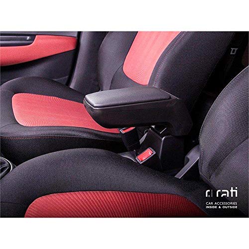 rati ARMSTER S ARMREST Compatible with Opel Mokka 2012-2020 Black Artificial Leather