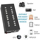 40 Ports USB Charging Station with Intelligent Protection, Multi-Port USB Charger Wall Adapter with Power Cable for iPhone, iPad, Samsung…