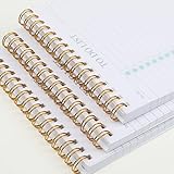 To Do List Notepad 3 Pack, Undated Daily Planner Notepad With To Do List Notebook Checklist Planner Spiral Waterproof Notepad for Office Supplies, School Planner, 52 Sheets/Pack, 5.5"*8.3" A5 Size