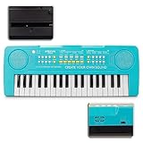 BIGFUN Kid Keyboard Piano - 37 Keys Keyboard Piano Kids Multifunction Music Educational Instrument Toy Keyboard Piano for 3, 4, 5, 6, 7, 8 Girls and Boys (Blue)