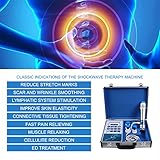 Shockwave Therapy Machine, Effective Electromagnetic Extracorporeal E-D Shock Wave Therapy Machine Pain Relief Body Massager Muscle Relax Massage Gun with 7 Massage Heads