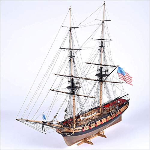 Model SHIPWAYS Syren US Brig 1803 Scale 1:64 - MS2260 Wood Model Building Ship Kit - Wooden Model Kit for Adults to Assemble