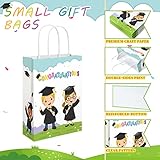 Outus 24 Pieces Kindergarten Graduation Gift Bags Bulk for Kids, Congratulations Gift Paper Bags with Handle Bulk Grad Gift Bags for Kindergarten Preschool