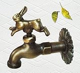 Brass Rabbit Garden Outdoor Faucet