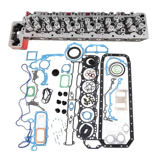 Raodelupe J08E Complete Cylinder Head & Gasket Compatible with Hino Engine J08E J08ET J08E-T J08ETM J08E-TM Truck 238 258LP 268 338 for Kobelco Excavator SK350-8 SK350LC 11101-E0541 11101E0541