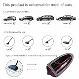 Possbay Universal Car Shark Fin Antenna AM/FM Signal Roof Aerial for Auto SUV Truck Offroad with Adhesive Base (Black)