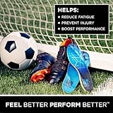 CURREX CleatPro Sport Insoles for Soccer Cleats, Football Cleats, & Field Sport Shoes – Stabilizing Inserts to Help Reduce Fatigue, Prevent Common Injuries – for Men & Women – Low Arch, Large