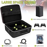 LASUK Hard Carrying Case Compatible with Xbox Series X, Xbox Series X Travel Case Protective for Xbox Series X Console, Controllers, Cables and Other Accessories