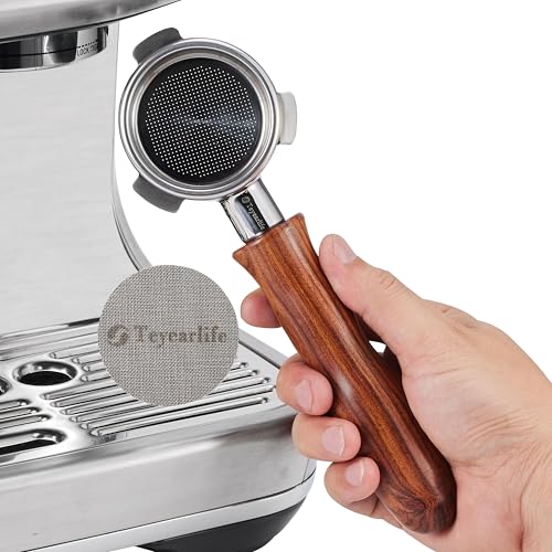 54mm Bottomless Portafilter for Breville Barista Express(BES870) Pro Touch Bambino Infuser Espresso Accessorie produced with original porta filter as mold Not damage 500 machine's brewing head