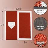 GoSports Baseball/Softball Turf Batting Mat - 6 ft x 5.5 ft Switch Hitting Design with Reversible Home Plate