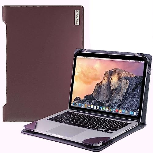 Broonel - Profile Series - Purple Leather Laptop Case Compatible with Huawei Matebook D16-16 Inch Laptop