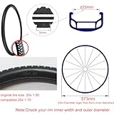 catazer 26Inch Bicycle Solid Tire 26 Inch Non-Pneumatic Airless Non InflationTire Do Not Need Tube 26x1.5(26x1.5/1.75/1.95)