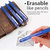 Vanstek 18 Pack Retractable Erasable Gel Pens Clicker, 9 Black & 9 Blue, Fine Point(0.7), Make Mistakes Disappear, Premium Comfort Grip Black & Blue Ink for Writting, Note Taking and Crossword Puzzles