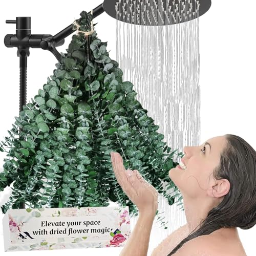 Bulk Package 30 PCS Real Dried Eucalyptus Plant Large Stems for Shower, Natural Fresh Eucalyptus Leaves,17'' Hanging Eucalyptus for Self-Care Shower Leave Bundle, Arrangement, Wedding, Home Decor