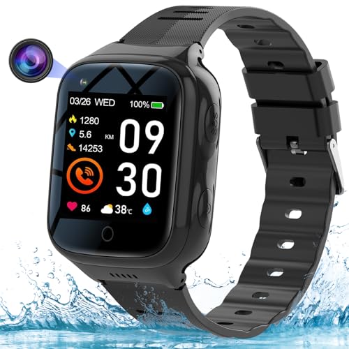 Elderly 4G GPS Smart Watch Waterproof Senior Real-Time Tracking Phone Video Call SOS Emergency Alarm Voice Message Geo-Fence Touch Screen Pedometer Anti-Lost Tracker Father Mother's Day Global Version
