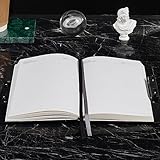 ZXHQ Marble Diary for Girls with Lock, Hidden Password Writing Travel Diary Hardcover Leather A5 Lined Notebook Black（8.5 x 5.9 inch）